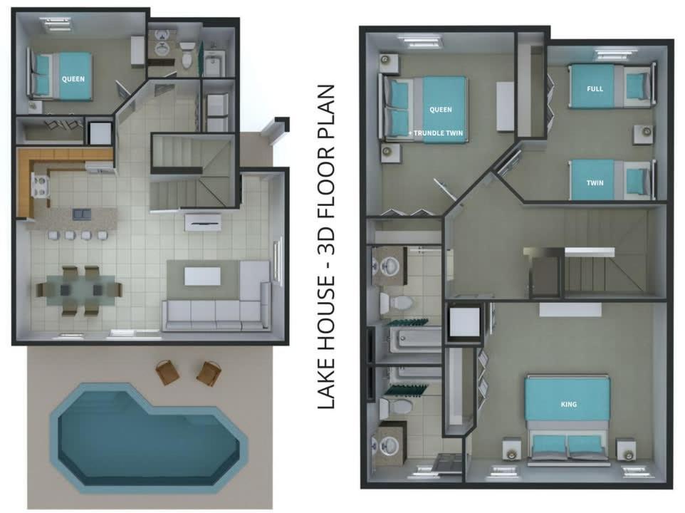 4Br Townhome With Lake View - Bl481 Kissimmee Eksteriør bilde